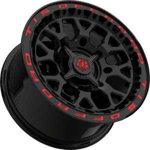 TIS Offroad 558BMRL Black & Milled with Red Lip