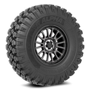 Alpha on 15x7 V14 DT UTV Wheel and Tire Kit